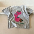 thumbnail image 2 of YEPGAR Toddler Boy Summer Graphic Short Sleeve T Shirts Casual Comfortable Baby Tee (Grey, 2-3 Years), 2 of 6