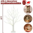 thumbnail image 5 of Christmas Decorations Indoor, 2 FT Birch Tree with LED Lights, Fairy Light Spirit Tree for Christmas Decor, Warm White Lighted Birch Tree for Home Decor Indoor, Battery Powered, Timer (2PK), 5 of 9