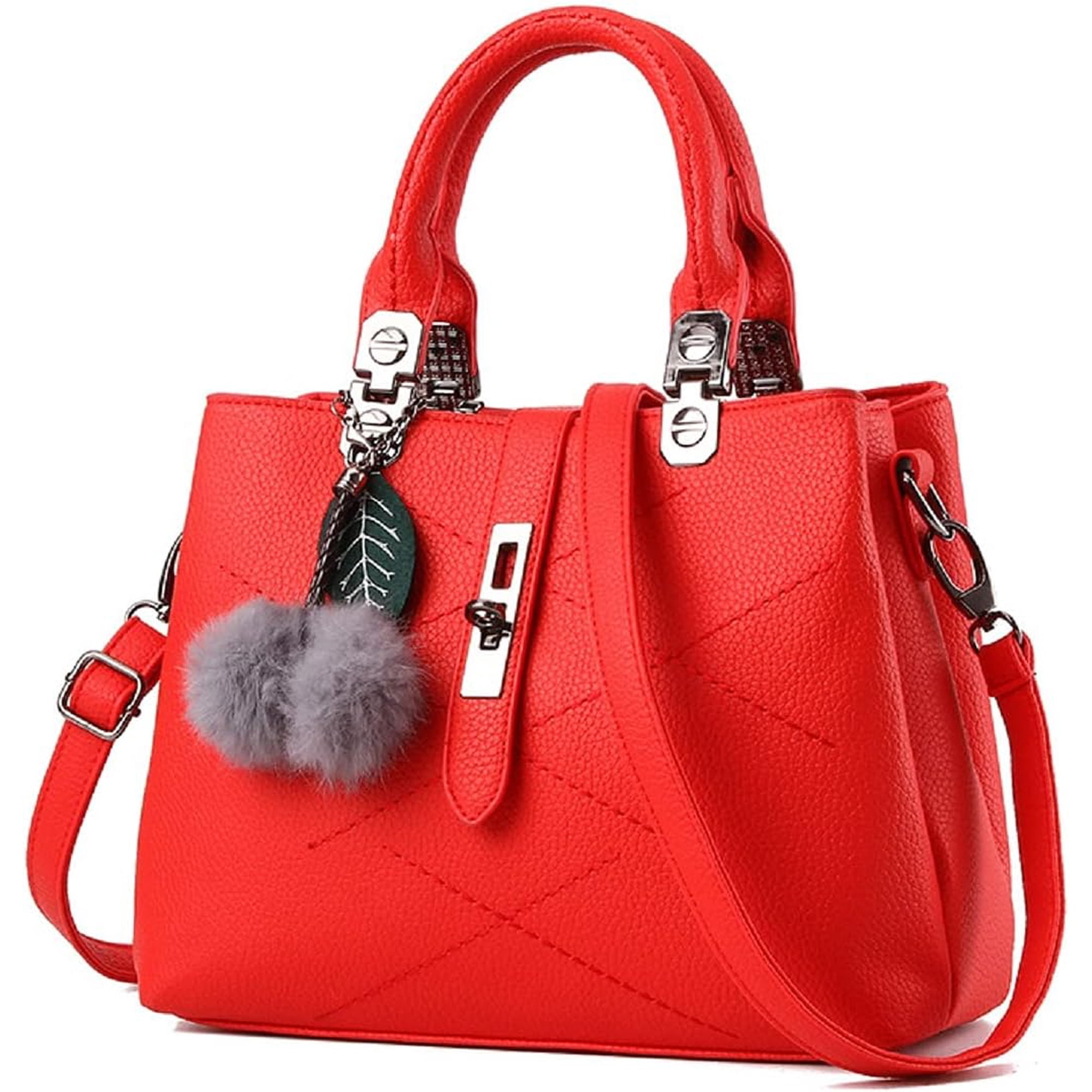 Handbags for Women Shoulder Tote Zipper Purse PU Leather Top-handle Satchel Bags