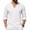 White, variant on Men's Cotton Linen V Neck Shirt Casual Long Sleeve Solid Color Summer Beach Tops, 3XL