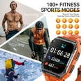 thumbnail image 5 of Military Smart Watch for Men Bluetooth Call Rugged 1.95" HD Big Screen Tactical Sports Watch Outdoor Fitness Tracker Heart Rate Monitor Sleep Tracker Smartwatch Compatible with Android iPhone Samsung, 5 of 9
