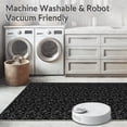 thumbnail image 5 of ODIKA 2'x3' Machine Washable Non-Slip Area Rug, Elegant Yuletide Foliage Entrance Seasonal Decorative Accent High Traffic Rug, Black, 623639, 5 of 5