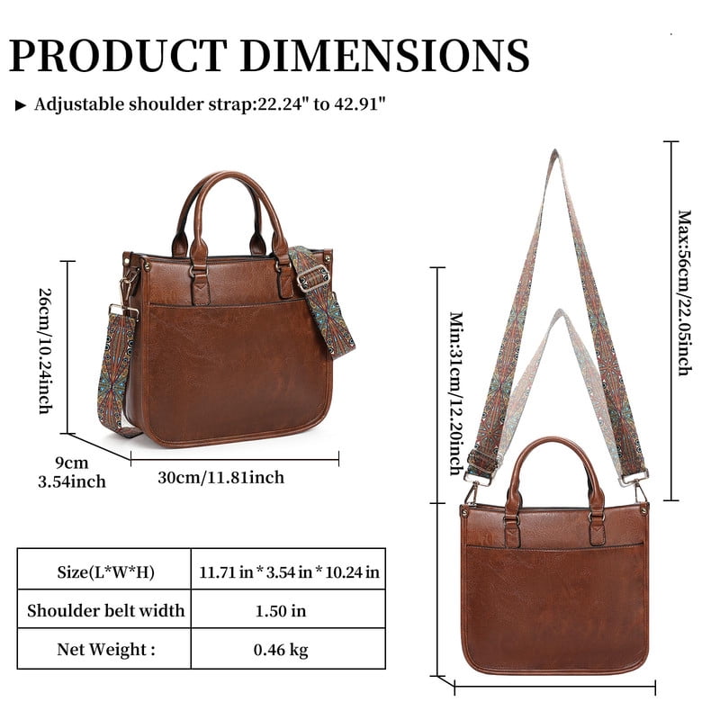 GAEKEAO Crossbody Bags for Women Leather Top Handle for Ladies Tote Shoulder Bag Satchel Purse with Adjustable Strap