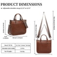 thumbnail image 2 of GAEKEAO Crossbody Bags for Women Leather Top Handle for Ladies Tote Shoulder Bag Satchel Purse with Adjustable Strap, 2 of 6