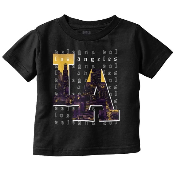 Urban Streetwear Los Angeles LA CA Toddler Boy Girl T Shirt Infant Toddler Brisco Brands 6M