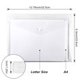 thumbnail image 2 of Eoout 24 Sobres Transparentes, Carpetas Ampliables Para Documentos Y Carpetas Impermeables Con Cierre A Presión, Tamaño A4, Tamaño Carta Para Material Escolar Y De Oficina, 2 of 5