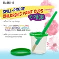 thumbnail image 1 of 10 Piece Children's No Spill Paint Cups With Colored, 1 of 2