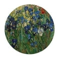 thumbnail image 2 of JEUXUS Round Tablecloth Simulation Painted Texture Gogh Famous Classic Full Width Single-Sided Printing White, 2 of 7