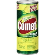Comet Lemon Fresh Disinfectant With Bleach Cleanser, 17 oz