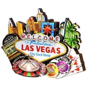 3D Las Vegas Magnet Colorful Souvenir