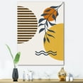 thumbnail image 2 of Abstract Shapes With Botanical Minimalist Leaf I 12 in x 8 in Painting Canvas Art Print, by Designart, 2 of 4