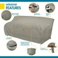 Duck Covers 77 in. Outdoor Sofa Cover with Integrated Duck Dome in Moon