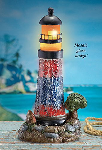 2pcs Miniature Fairy Garden Resin Lighthouse Ocean Sea Home Lawn  Ornament Craft 
