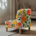 thumbnail image 5 of HELLHERO Rose Armless Accent Chair Protector, Anti Scratch Dustproof Slipper Chair Slipcover for Restaurant Living Room, 5 of 8