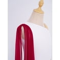 thumbnail image 6 of TiaoBug Kids Girls Roman Toga Dress One Shoulder Metallic Tunics Overlay Chiffon Shawls Maxi Gowns for Themed Parties Burgundy 12, 6 of 6