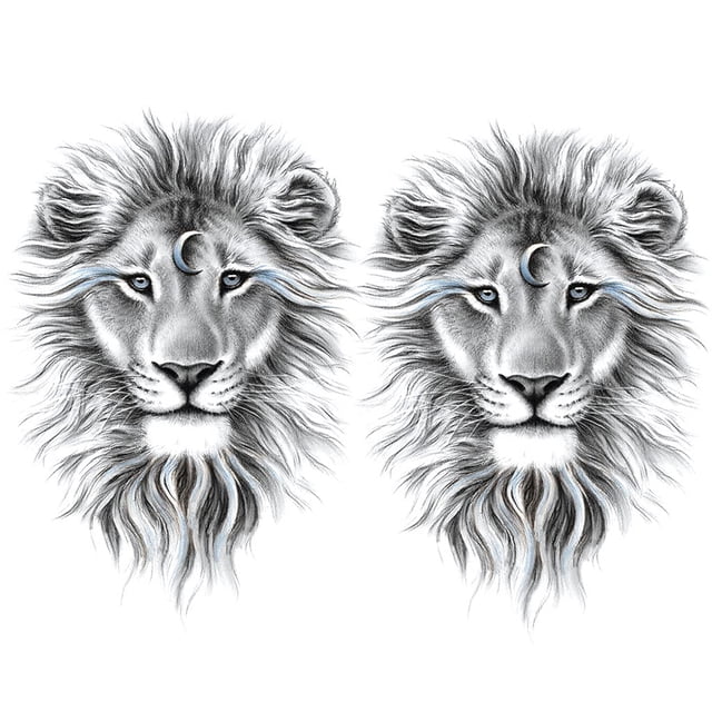 2/6/8 Uds. Pegatinas de tatuaje tatuajes semipermanentes pegatina de tatuaje para brazo para hombres y mujeres