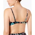 thumbnail image 2 of Bar III Floral-Print Tie Front Bralette Bikini Top, Black, XS, 2 of 2