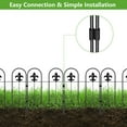 thumbnail image 3 of 24" (H) x 30' (L), Double Fancy Decorative Outdoor Fence, Garden Fence, Rustproof Metal (10 pcs), 3 of 8