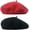 2pack-black/Red, variant on Women Men Wool French Beret Solid Color Warm Beanie Hat Artist Painter Fancy Dress Costumes