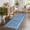 Blue, variant on FairOnly Beige Brown 2'x6'Modern Minimalist Ruffle Edge Washable Runner Rug Ultra Thin Low Pile Non-Slip Floor Rug for Bedroom Kitchen Decor
