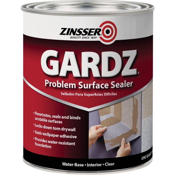 Rust-Oleum Problem Surface Sealer - Drywall Sealer, Easy Clean - 1 Qt, Clear