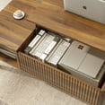 thumbnail image 4 of Coffee Table, Lift Top Coffee Table with Storage, Small Living Room Furniture, Fluted Design, 16.22'' H X 37.4'' W X 18.9'' D, 4 of 7