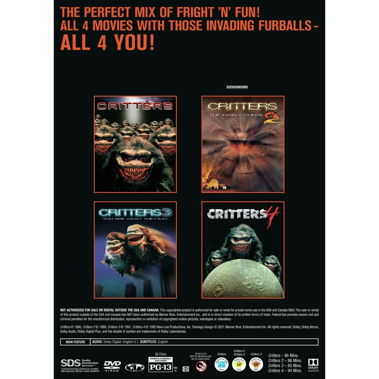 Critters 4 Movie Collection (Walmart Exclusive) (DVD