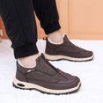 thumbnail image 2 of Fleece Lined Winter Boots foe Women Comfortable Non Slip Snow Booties Warm Plush Slip On Ankle Boots with Arch Support Gray Size 8, 2 of 7