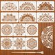 thumbnail image 1 of Paquete de 12 plantillas grandes de mandalas para pintar sobre madera, de 18x10 pulgadas y 12x12 pulgadas, plantillas de damasco., 1 of 9