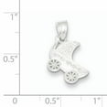 thumbnail image 2 of Sterling Silver Baby Buggy Charm (20 X 13) Made In Canada qc1308, 2 of 2