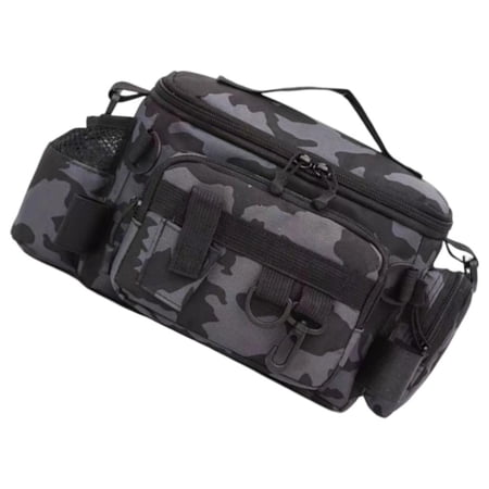 Yihuala Multiple Pocket Fishing Gear Carrying Bag Portable Outdoor Fishing Tackle Bag Waterproofs Oxford Cloth Shoulder Bag