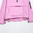 thumbnail image 6 of Womens Rain Jacket With Hood Waterproof Lightweight Packable Pullover Half Zip Rain Coat For Hiking Golf With Pocket, 6 of 8