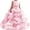 Pink, variant on Girl's Elegant Tulle Flower Girl Dress - Lace & Satin Pageant Gown for Weddings, First Communion & Special Occasions
