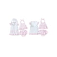 thumbnail image 2 of BemeyourBBs Toddler Baby Girl 3 Piece Swimsuit with Cover up Set Infant Bathing Suit Sleeveless Stripe Halter Top Bikini Bottom Coverups Set Summer Pool Beachwear, 2 of 9