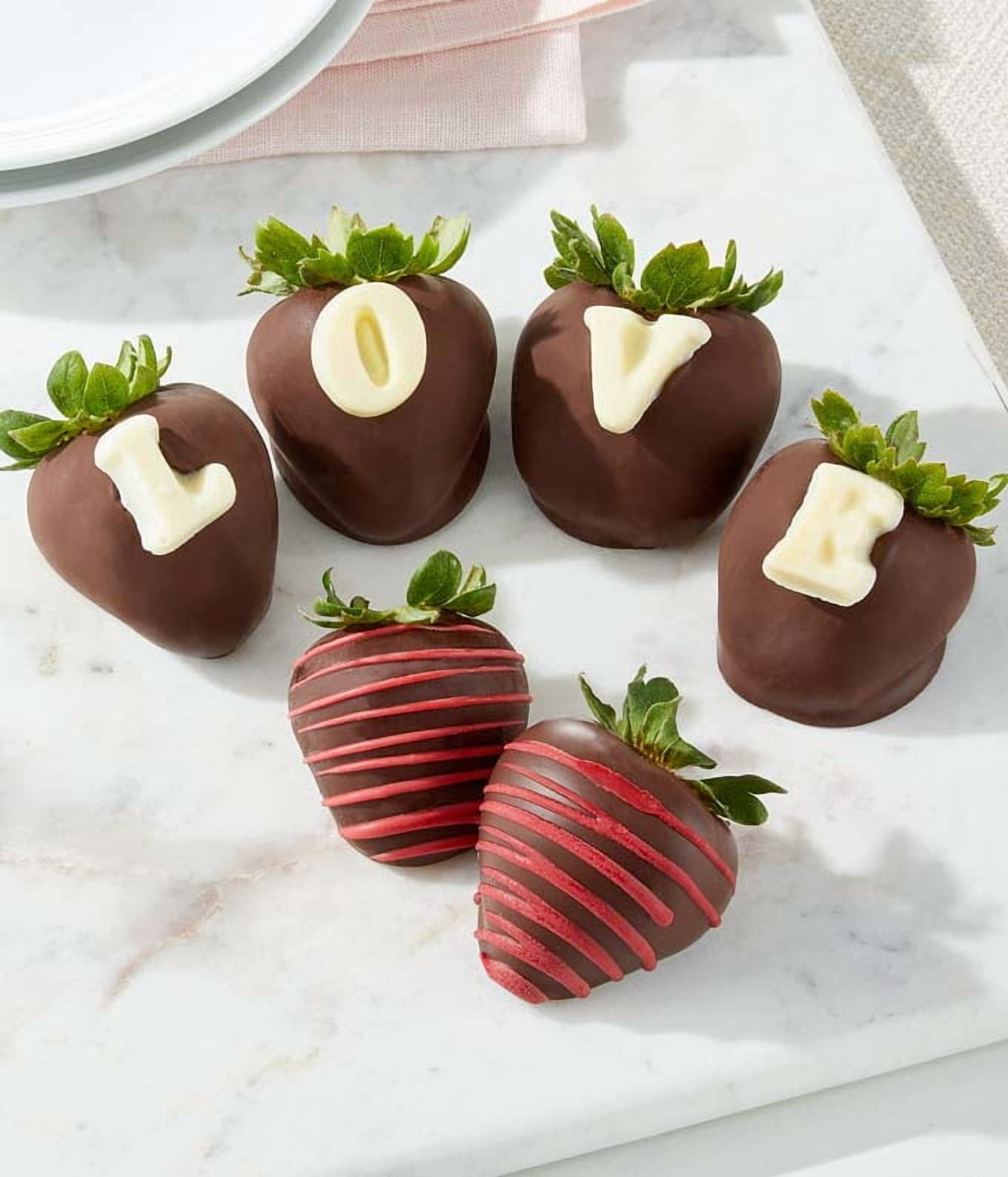 From You Flowers Pink Swizzled Chocolate-Covered Strawberries