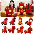thumbnail image 4 of Homesteed 2026 Year of the Horse Plush Mascot Red Fortune Horse Stuffed Figurine 7.9 Inch Chinese New Year Lucky Home Desk Decoration Gift, 4 of 4