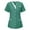 109# Dark Green, variant on Fshiont Women's Short Sleeve Scrub Tops Scrubs Tops for Women Housekeeping Uniform Shirts Nurse T Shirt Top Purple 2XL