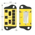 DEWENWILS 8 Outlets Heavy Duty Metal Power Strip Surge Protector with 2