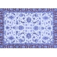 thumbnail image 1 of Ahgly Company Machine Washable Indoor Rectangle Oriental Blue Traditional Area Rugs, 5' x 7', 1 of 4