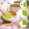 thumbnail image 3 of Food Dough Scraper, Plastic Multi-Purpose Kitchen Pastry Cutting Tool, Flexible Bowl Scraper with Curved Edge, Cake Baking Bench Scraper, 3 of 4