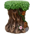 thumbnail image 5 of Northlight Fairy Tree Stump Outdoor Garden Plant Stand - 13.75", 5 of 6