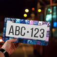 thumbnail image 4 of 1 Pcs Colorful License Plate Frame, License Plate Cover for Car Decorative Parts, Aluminum License Plate Bracket Holder Rust-Proof Weather-Proof for US Standard Car, 4 of 9