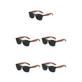 thumbnail image 1 of Ruiboury Lightweight Frame Protection Fashionable Comfortable Fit Unisex Wooden Men black 5Set, 1 of 6