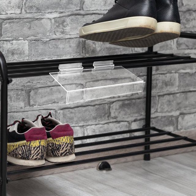 unbranded 2Ud Estantes Acrílicos Transparentes Para Exhibición De Zapatos En Tiendas Y De Hogar