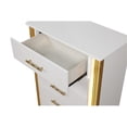 thumbnail image 4 of Obsession Contemporary Style 5-Drawer Chest Made with Wood in Gold Finish, 4 of 6