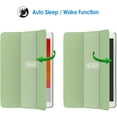 thumbnail image 4 of Étui pour Apple iPad 7 (10,2 Pouces, Modèle 2019, 7e Génération), Mise en Veille / Réveil Automatique (Vert Matcha), 4 of 7