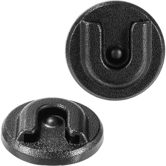 2pcs Cb Radio Mic Holder, Microphone Hanger Round Knob Mic Holder Mount with Adhesive Back Ham Radio Accessories for Alinco Anytone Bao-Feng
