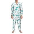 thumbnail image 3 of Fotbe Utensiles Pattern Long Sleeve Pajama Set for Men,Sleepwear Set,2-piece Loungewear Set,Soft PJs Comfy Nightwear with Pockets-Small, 3 of 7