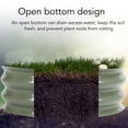 thumbnail image 4 of Metal Raised Garden Bed Kit for Fruits, Vegetables Flowers, with Open Bottom Design, Rounded Corners, Easy Installation Design, 20cm Metal Raised Garden Bed for Garden, 4 of 8