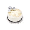 Disco-Metallic Double Layer 8 Inch Round Cake